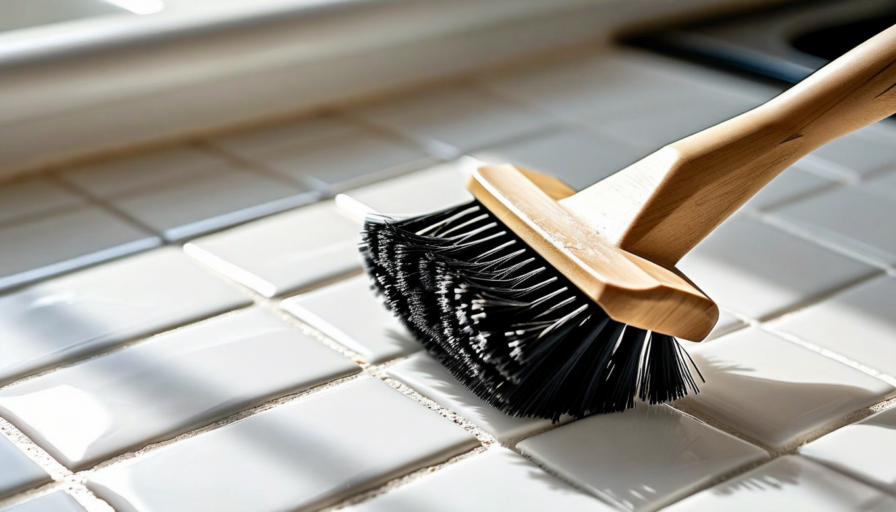 Deep cleaning bathroom tile and grout
